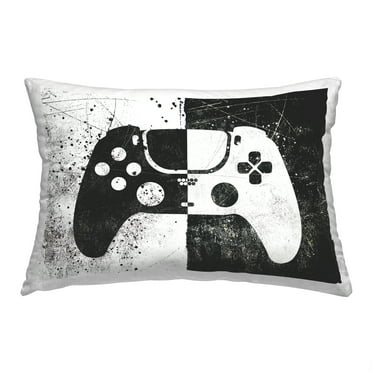 Stupell Industries Abstract Gaming Controller Decorative Printed Throw Pillow, 14 x 20