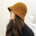 thumbnail image 5 of Lumtrix 2026 Women's Hat Soft Knitted Hat Fashion Fall Winter Fisherman Hat Travel Daily Outdoor Casual Cap Yellow One Size, 5 of 6