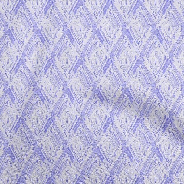 oneOone Polyester Spandex Bluish Violet Fabric Abstract Sewing Craft Projects Fabric Prints By Yard 56 Inch Wide