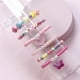 thumbnail image 4 of Juego de pulseras de cuentas de colores hechas a mano con colgante de flor de nube de amor, pulsera de joyería para niños, 4 of 6