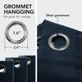 thumbnail image 3 of Deconovo Solid Thermal Insulated Blackout Window Curtains for Living Room (Navy Blue, 42"x84", 2 Panels), 3 of 11