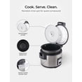 thumbnail image 6 of CUCKOO Commercial Rice Cooker & Warmer, Extra Large Rice Cooker 30-Cup Uncooked / 60-Cup Cooked, Professional Industrial Grain Cooker with Large Capacity, Easy One-Touch Operation, Silver (CR-3055), 6 of 7