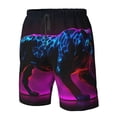 thumbnail image 4 of Goofa Futuristic Purple Panther A、 Printed Mens Swim Trunks Summer Quick Dry Short Beach Swimwear Bathing Suits-Large, 4 of 6