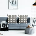 thumbnail image 6 of Decorative Throw Pillow Covers Set of 2 Dark Grey Pillow Covers 18x18 inch Throw Pillows Linen Square Pillow Case,Farmhouse Outdoor Polka dot Pillow Covers for Couch Sofa Living Room, 6 of 6