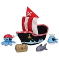thumbnail image 2 of Juguete de baño Manhattan Toy, barco pirata de neopreno, con 5 piezas, 2 of 5