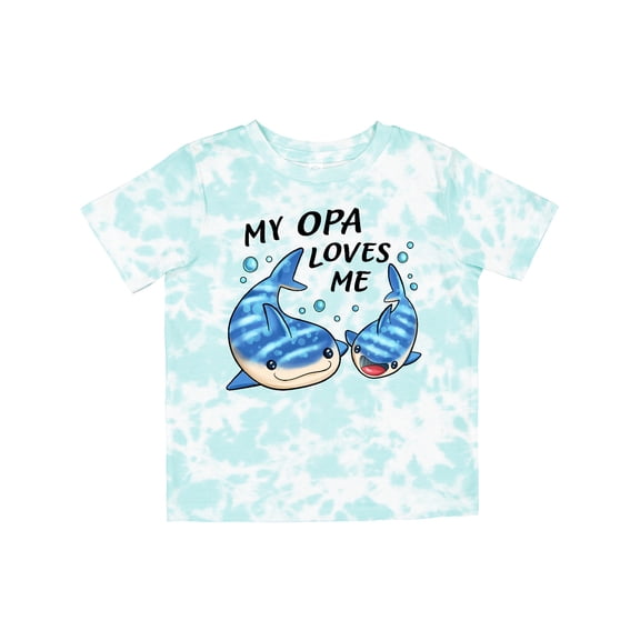Inktastic My Opa Loves Me Whale Shark Boys or Girls Toddler T-Shirt