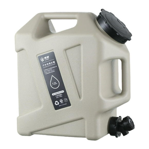 Contenedor de agua, cubo de agua sin fugas, jarra de almacenamiento de agua para acampar, 12L, para mochilero, pesca de emergencia