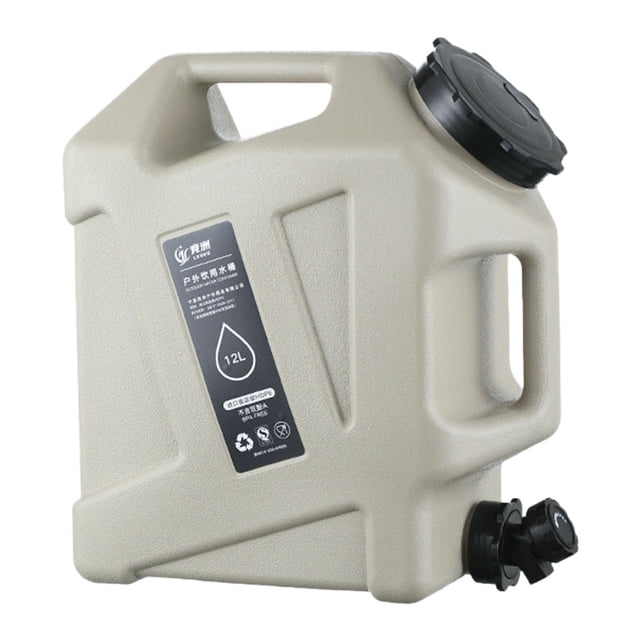 Contenedor de agua, portador de almacenamiento de agua con grifo, tanque de agua portátil de gran capacidad, jarra de agua para acampar, autos