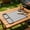 Gray, variant on Heat Resistant Silicone Barbecue Mat, Built-In Divided Tool Tray & Spatula Rest, Hanging Hole Design Grease Drain Pad For Gas Charcoal Grills & Oven,16x11.5in(Orange)
