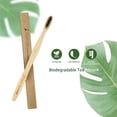 thumbnail image 4 of Bamboo Toothbrush Biodegradable Natural ECO Charcoal Toothbrush Soft Bristle (6 Pcs), 4 of 7