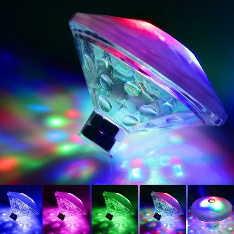 Underwater LED Disco Light Show Pond Spa Hot Tub Pool lights Batteries Power
