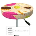 thumbnail image 4 of Lsque Donuts Round Bar chair cushion covers Velvet Fabric Premium Comfort Protects from Scratches and Stains for 14-17 Inch Chair- 14 inch, 4 of 7