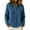 Blue, variant on Enjoytime Fall Jackets for Women 2025 Solid Color Long Sleeve Knit Cardigan Coat Loose Casual Button Down Blouses Plus Size Fashion Clothing