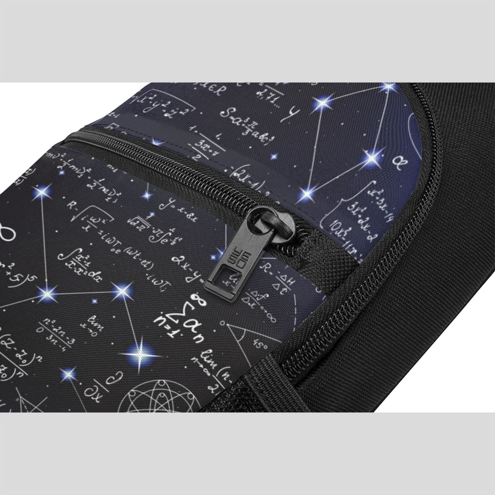 Xecao's Physical Formulas Print Sling Bag: A Versatile Chest, Shoulder, and Crossbody Backpack for Casual Days Out, Perfect for Both Men and Women