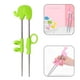 thumbnail image 5 of 1 par de palillos para entrenar a principiantes: palillos tramposos y fáciles de utilizar, ayudante de palillos de aprendizaje, palillos verde perfecl palillos para niños, 5 of 8