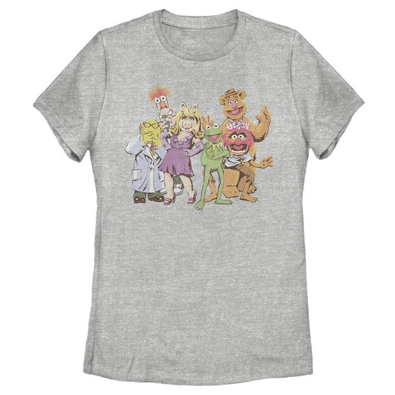 Women's The Muppets Group Shot  Graphic Tee Athletic Heather 2X Large