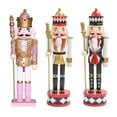 thumbnail image 2 of veasfak Wooden Nutcracker Puppet Statue Kids Traditional for Shelves Holiday +Nutcracker StyleL, 2 of 9