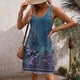 thumbnail image 2 of Vestido sin Mangas para Mujeres con Cuello en V con Bolsillo, Vestido Casual de Toda la Temporada para Diario Y Viajes, 2 of 7