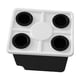 thumbnail image 2 of Cubo hidropónico para cultivo, macetero resistente y multiusos para jardín Negro con tapa de 4 agujeros, 2 of 9