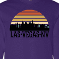 thumbnail image 4 of Inktastic Las Vegas Nevada Skyline Retro Long Sleeve T-Shirt, 4 of 5