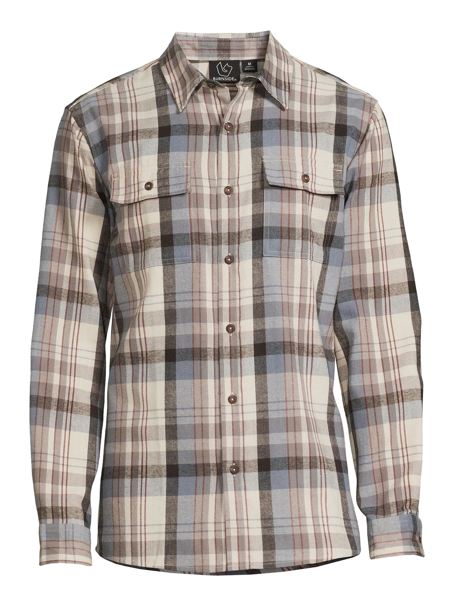 Burnside Men's Plaid Flannel Shirt, Sizes S-2XL