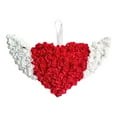 thumbnail image 1 of Corona de amor para el Día de San Valentín, guirnalda en forma de corazón, decoración de rosas artificiales, corona Floral para puerta de pared,, 1 of 9