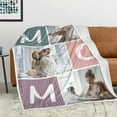 thumbnail image 4 of Best Mothers Day Birthday Gifts for Mom from Son Daughter, Custom Personalized Blanket with Photo Picture, Customized Unique Creative Valentine's Day Gift Throw Blankets Mom Wife Women Blankets, 4 of 5