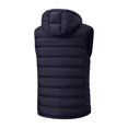 thumbnail image 5 of Ceisia Men Detachable Hooded Padded Vest Lightweight Quilted Sleeveless Zip Up Gilet Warm Outerwear For Fall Winter Gift, 5 of 5