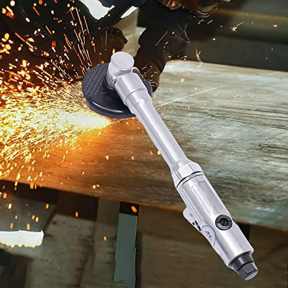 3'' Long Handle Pneumatic Cut off Tool, Extended Handle 3 inch Air Cut off Tool, 18000RPM, 180 Degree Guard, 1/4'' Air Inlet