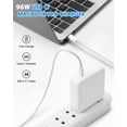 thumbnail image 2 of fafa-Mac Book Pro USB C Charger, 96W USB C Fast Charger Power Adapter Compatible with New MacBook Air 13 Inch & MacBook Pro 16" 2021 2020 2019 2018, with 6.6ft USB C Cable, 2 of 4