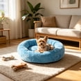 thumbnail image 6 of Cevemin All Season Universal Soft Breathable Pet Sleeping Sofa Bed Thick Plush Warm Cool Dual Purpose Foldable Anti-Slip Bottom Pet Nest For Small Medium Size Cats Dogs Indoor Daily Rest, 6 of 6
