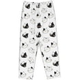 thumbnail image 7 of PISONIC Head of Cat Printed Women's Pajama Pants, Comfy Pajama Bottoms With Pockets&Drawstring, 7 of 7