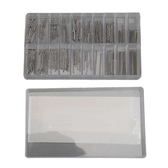 300pcs Stainless Steel Watch Band Split Pins for Watch Repair 1.0mm One Size Fits Most (8-27mm)