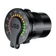 thumbnail image 2 of Toma de corriente del cargador USB dual QC3.0 con voltímetro Streamlight para motocicleta de automóvil Ndcxsfigh Accesorios para autos y motos, 2 of 8
