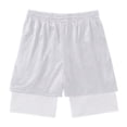 thumbnail image 3 of CONZONE Mens Casual Shorts Elastic Waist Drawstring Summer Shorts for Men Letter Graphic Y2K Lightweight Loose Fit Workout Gym Shorts With Pockets, 3 of 3