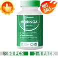 thumbnail image 1 of ¡1-4 PAQUETES de polvo de hoja de MORINGA OLEIFERA orgánico certificado 30x - Calidad premium NUEVO Mejor, 1 of 7