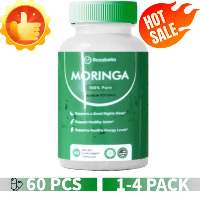 ¡1-4 PAQUETES de polvo de hoja de MORINGA OLEIFERA orgánico certificado 30x - Calidad premium NUEVO Mejor
