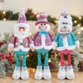thumbnail image 6 of YATAV Long Leg Christmas Plush Doll 16-20 Inches Snowman Santa Claus Christmas Doll Standing Plush Toy for Holiday Winter Home Decoration,Christmas Gifts(A), 6 of 9