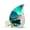 Boat-3, variant on VALERASH Boat Teardrop Urn - Green Cremation Urns for Human Ashes Adult Male & Female 3 Inch Mini Northern Light Funeral Urn for Ashes for Women- 3 Inch