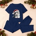 thumbnail image 4 of Fznquz Winter Loungewear Sets Woman Christmas Lounge 3 Piece Casual Tops and Shorts Pants Short Sleeve Soft Lounge Sets Women, 4 of 8