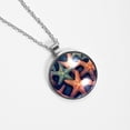 thumbnail image 4 of Starfish Glass Design Circular Pendant Necklace for Women - Fashion Jewelry, 4 of 5