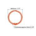 thumbnail image 2 of Unique Bargains Loose-Leaf Binder Rings, 45mm/ 1.8' Metal Book Ring Key Holder, Orange, 10Pack, 2 of 5