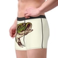 thumbnail image 2 of Balery Largemouth Bass Fish (3) Pattern Men's Boxer Briefs, Soft and Breathable Cotton Underwear with nylon Waistband-Medium, 2 of 5