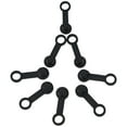 thumbnail image 4 of 8Pcs Black Car ATV Caravan Rubber Brake Bleed Nipple Grease Cap Dust Cover, 4 of 8