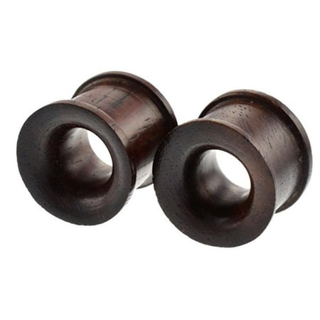 Forbidden Body Jewelry Set Of Organic Sono Wood Ear Gauges 10mm Set Of Organic Sono Wood Ear Gauges 10mm 25mm Double Flared Saddle Tunnel Plug