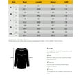 thumbnail image 2 of HUBERY Women V Neck Buttons Spliced Long Sleeve Solid Color Pullover Top, 2 of 7