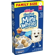 Kellogg's Frosted Mini-Wheats Blueberry Muffin Breakfast Cereal, Family Size, 20 oz Box