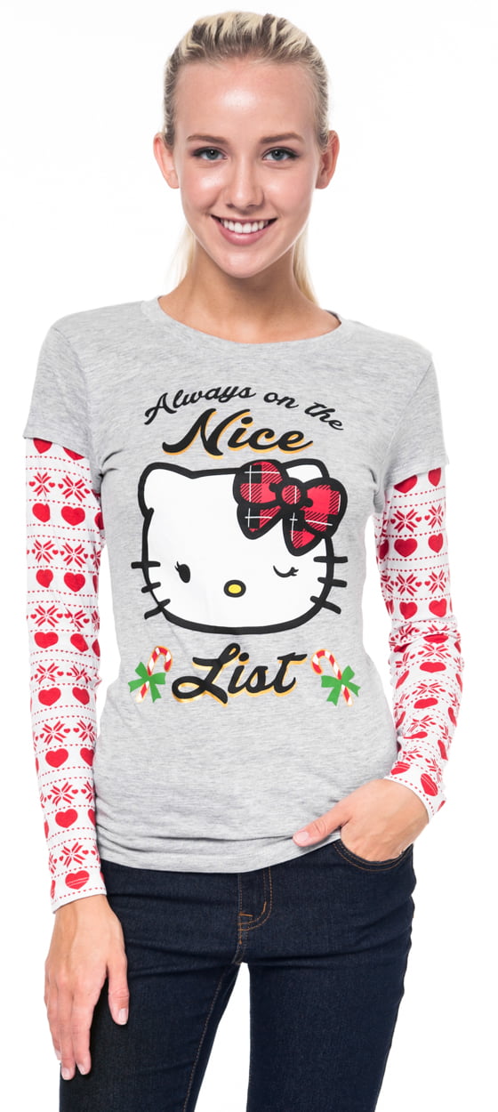 tee Hello Kitty Merry and Bright Christmas Unisex Sweatshirt