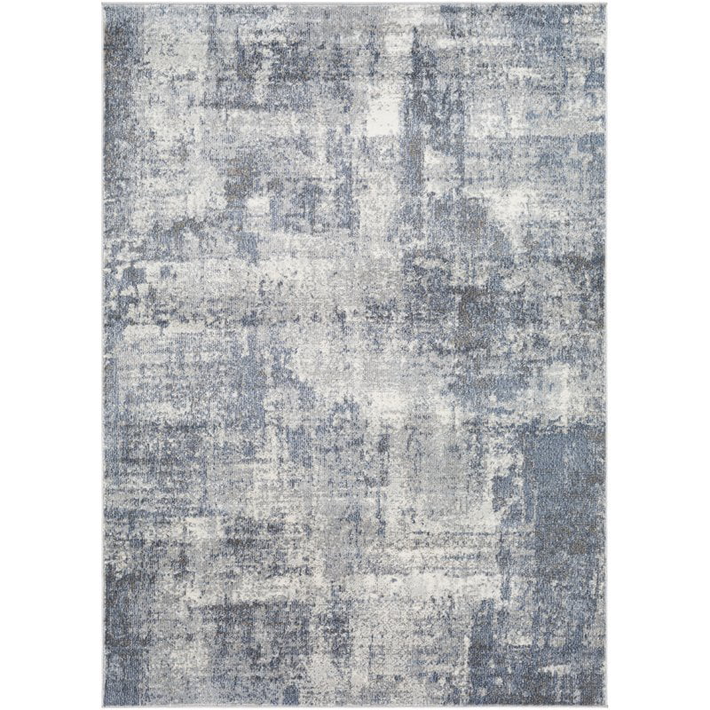 premium quality gray and white soft pile 2x3 5x7 8x11 Area rug SmtN#119 Modern 
