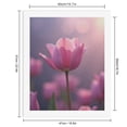 thumbnail image 2 of Paint By Numbers Kit for Adults Beginner - Pink Tulip Soft Glow Blossom DIY Canvas Painting Kits for Adults, Frameless Paint By Number for Adults for Home Wall Decor 16x20 Inch, 2 of 7